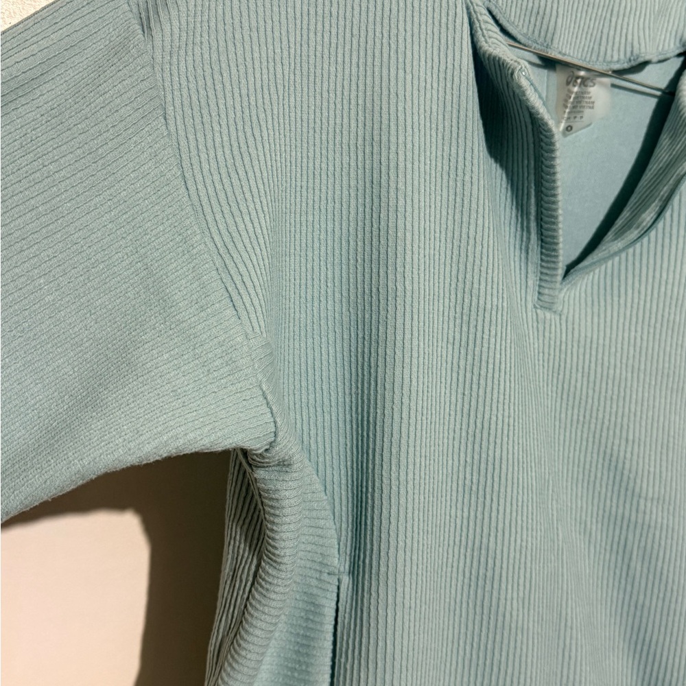 Asics Light Blue Ribbed Sweater - Picture 4 of 4